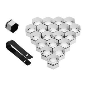 20pcs 자동차 바퀴 너트 캡 허브 나사 커버 17mm 볼트 림 외부 장식  소켓 보호 방진