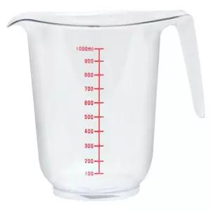 투명 계량컵 1000ml 2P 눈금 플라스틱 쌀 개량컵
