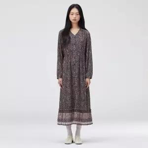 백화점 써스데이아일랜드 플라워 브이넥 풀오픈 원피스 T262MOP136W