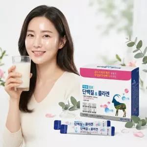 렉스팜 단백질&콜라겐 산양유 초유 프로틴 30포 2박스