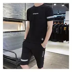 기타브랜드 [로즈엘리]남성 원포인트 쿨링 드라이 반팔+반바지 상하세트