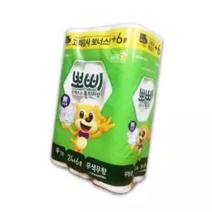 2겹 1개 O 30롤 휴지 화장지 뽀삐 30M -