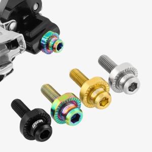M5x17mm 전면 변속기 티타늄 볼트 도로 자전거 시프터 클램프 워셔 볼트 초경량 나사