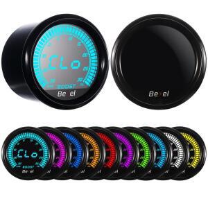 52MM 2인치 다중 색상 액정 터보 부스트 PSI BAR 자동 게이지