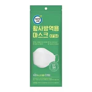 깨끗한나라 황사방역용마스크 KF94 대형3매입 2개