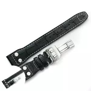 서브마리너 와일드 가죽 손목시계 스트랩 끈 밴드 SDH1BK-22mm