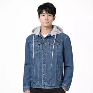 [P&F] 남성 오버핏 청자켓 후드 탈부착 IC-JKA-Q002