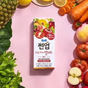 썬업 과일 야채샐러드 레드 200ml x 24팩