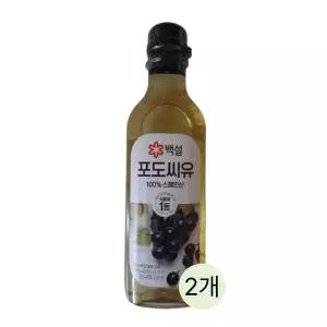 백설 포도씨유 500ml, 2개