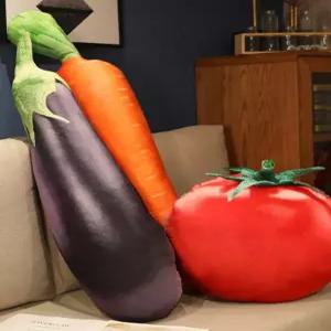 야채 인형 쿠션 스마일 새싹 무 열무