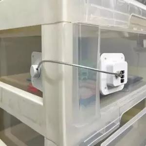 번호키 화이트 서랍잠금장치 냉장고자물쇠 시건장치