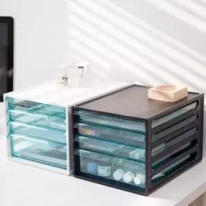EL서류함 CK34CA93 4단 투명 A4 문서함 데스크정리 265x350x228