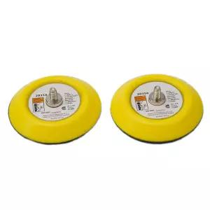 2개입 3인치 75mm 샌딩 폴리싱 백업 패드 M6 나사형 DA 에어파워 샌더용 고무 트레이 공구 액세서리