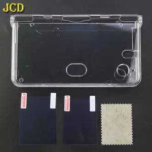 DSI NDSi XL LL 게임 콘솔 용 플라스틱 하드 클리어 크리스탈 보호 쉘 스킨 케이스 커버 및 스크린 필름