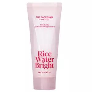 뷰티톤업 더페이스샵 미감수 브라이트 밀크 앤 젤리 더블 클렌징 폼 190ml