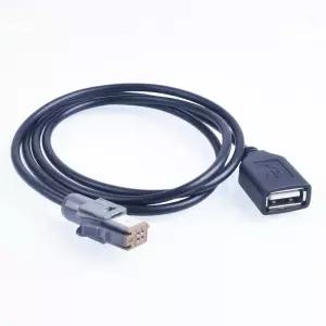 차량용 Aux 오디오 입력 미디어 데이터 와이어 플러그 스즈키 스바루용 USB 어댑터 커넥터