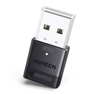 PC용 UGREEN USB 블루투스 어댑터, 블루투스 6.0 동글 수신기 EDR & BLE, Windows 11 /10 /8.1용 플러그 앤 플레이, 헤드폰 / 키보드 / 마우스 / 스피커 / 프린터용