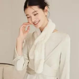 [하프클럽/]밍크 털 목도리 겨울 머플러