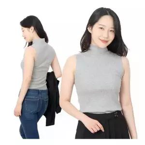 여성 면 골지 스판 반목폴라 이너 나시 233749
