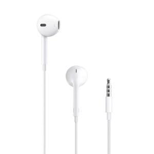 3.5mm 플러그가 장착된 이어팟 헤드폰, 음악, 전화 통화 및 볼륨을 제어하는 리모컨이 내장된 유선 이어버드