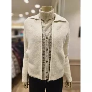 BCBG 부클 집업 가디건 B4DAK114