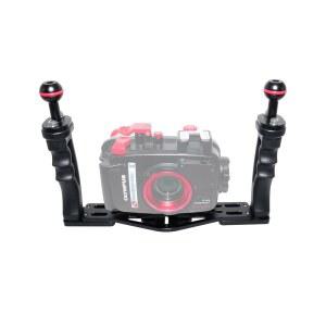 NS10 수중 카메라 트레이 확장 가능한 소재 PT059 브래킷 소프트 UW 블랙 하우징 고무 GOPRO 그립 RX100 알루미늄 범용 핸들