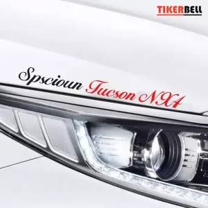 [RIZPICK]티커벨 투싼NX4 흘림체 슬로건 로고 데칼스티커 TKSLP-124