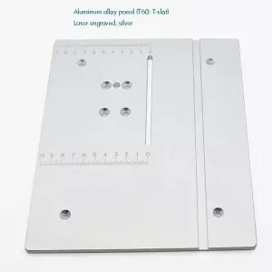 T60 알루미늄 라우터 테이블 삽입 플레이트 240x200x6mm 합금 내구성 톱 목공 작업대용