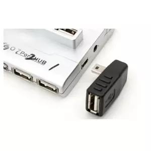 coms USB 젠더 - MInI 5P(M) A(F) 좌향 꺽임 90도