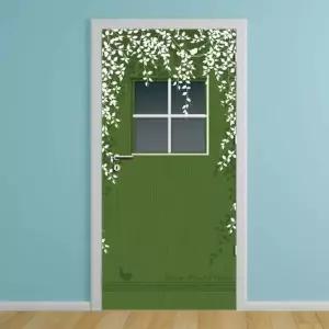 현관문 리폼 시트지_빈티지 자연숲 03(올리브그린)