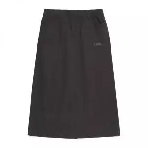 내셔널지오그래픽 N253WSK910 여성 데님라이크 롱 스커트 BLACK BROWN 450106