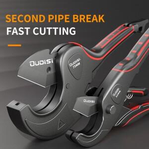 알루미늄 합금 바디 래칫 가위 튜브 절단기 PVC PU PP PE 호스 절단 수공구 42mm-75mm