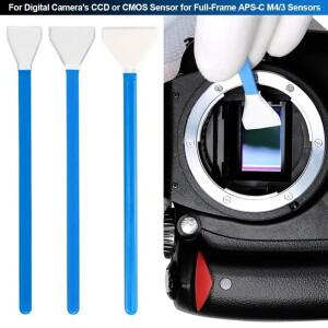 풀프레임 APS-C M43 센서 용 디지털 카메라의 CCD OR CMOS 5Pcs 전문 청소 키트 클리너 면봉