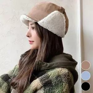 남여공용 겨울방한모자 군밤모자 안감털 방한 귀달이 (11315310A)