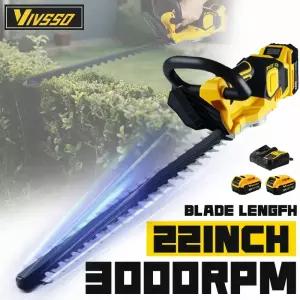 VIVSSO 무선 전기 울타리 트리머 잔디 깎기 가정용 관목 가지치기 정원 도구 20v 배터리 핀용