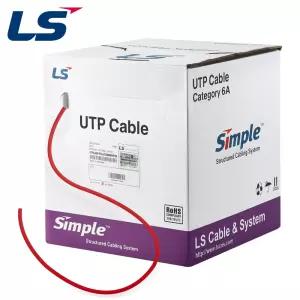 LS전선 CAT.6A Ultra Super Slim USS 케이블 300m (단선/레드) UTP-A-C6G-E1VL-M 4P RD [H@lu]