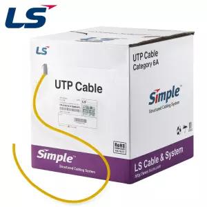 LS전선 CAT.6A Ultra Super Slim USS 케이블 300m (단선/옐로우) UTP-A-C6G-E1VL-M 4P YL [H@lu]