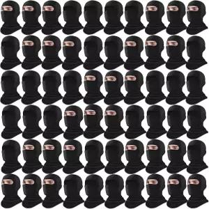 제옥사렐 60팩 발라클라바 스키 마스크 남/여 블랙 벌크