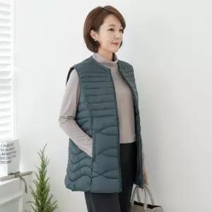 [마담4060]엄마옷 마담4060 웰론미디패딩 엄마조끼 조끼-RVE2410005-