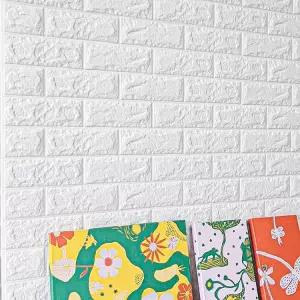 닥터하우스 블럭아이 셀프시공 풀없이 붙이는 접착식 단열 폼블럭 벽지 1m x 2.5m / 5m / 10m / 20m
