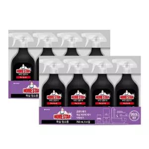 청소세정제 홈스타 욕실용 클리너 750ml 4개 2팩