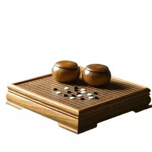 시합 기원 원목 바둑판 휴대용 장기 선물용 체스판 접이식 교육용 어르신용