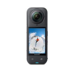 Insta360 X5 - 방수 8K 360 액션 카메라, 선도적인 저조도, 보이지 않는 셀카봉 효과, 견고하고 교체 가능한 렌즈, 3시간 배터리, 내장 윈드 가드, 안정화, 트리플 AI 칩 설계