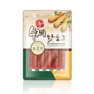 강아지핫도그 애견간식 펫스토리 수제 핫도그 1팩 100g 소고기