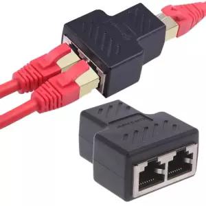 랜선툴 랜툴 LAN 이더넷 네트워크 케이블 RJ45 암 Splitter 커넥터 어댑터 1-2 웨이