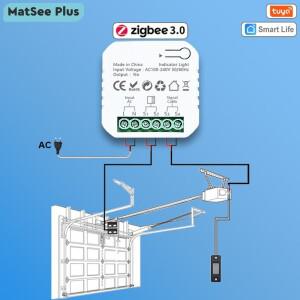 차고 도어 열림기 컨트롤러 센서가  건접점 ZigBee Tuya 스마트  호환리케이션 리모컨 Alexa 및 Google Hom