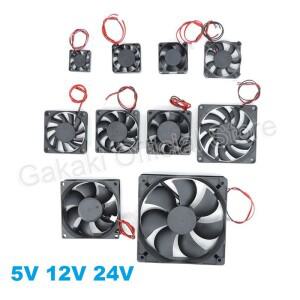 4010 12025 30mm dc 5V 12V 24V 냉각 팬 브러시리스 전동 케이스 조용한 40MM 120MM 3D 프린팅용 2PIN