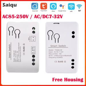 WiFi TUYA 스마트 1채널 스위치 220V 10A 릴레이 모듈 앱 원격 제어 12V 24V 85-250V RF433 수신기 구글 홈