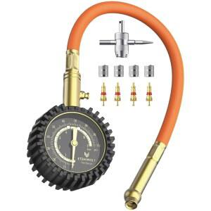 ETENWOLF 타이어 공기압 게이지 0-100 PSI, ANSI B40.1 등급 큰 글로우 다이얼을 가진 타이어 공기압 게이지, 타이어 공기압 게이지, 자동차 액세서리