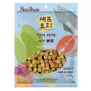강아지 연어 야채 한입 스낵 400g 1P 영양 트릿 간식